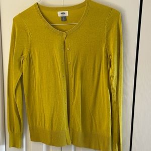 Old Navy size small yellow cardigan